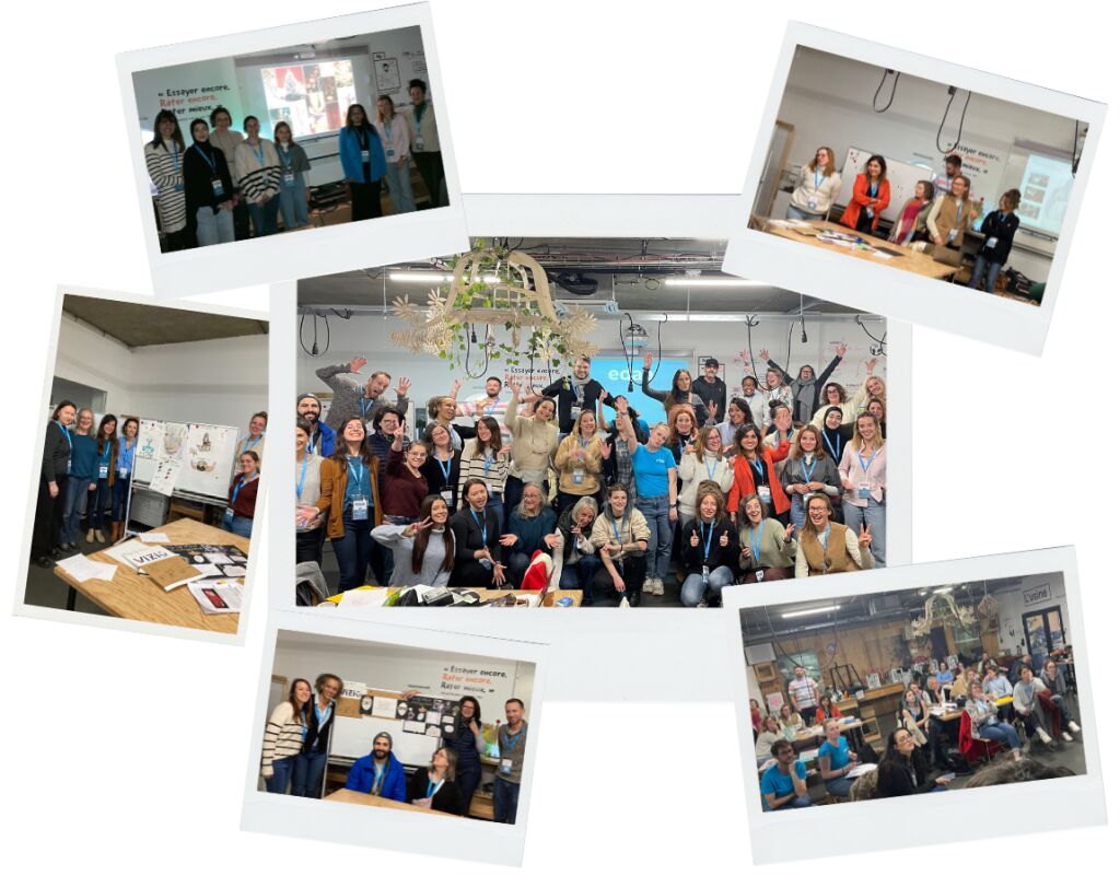 Photo des différents groupes au Workshop edaa à Bordeaux